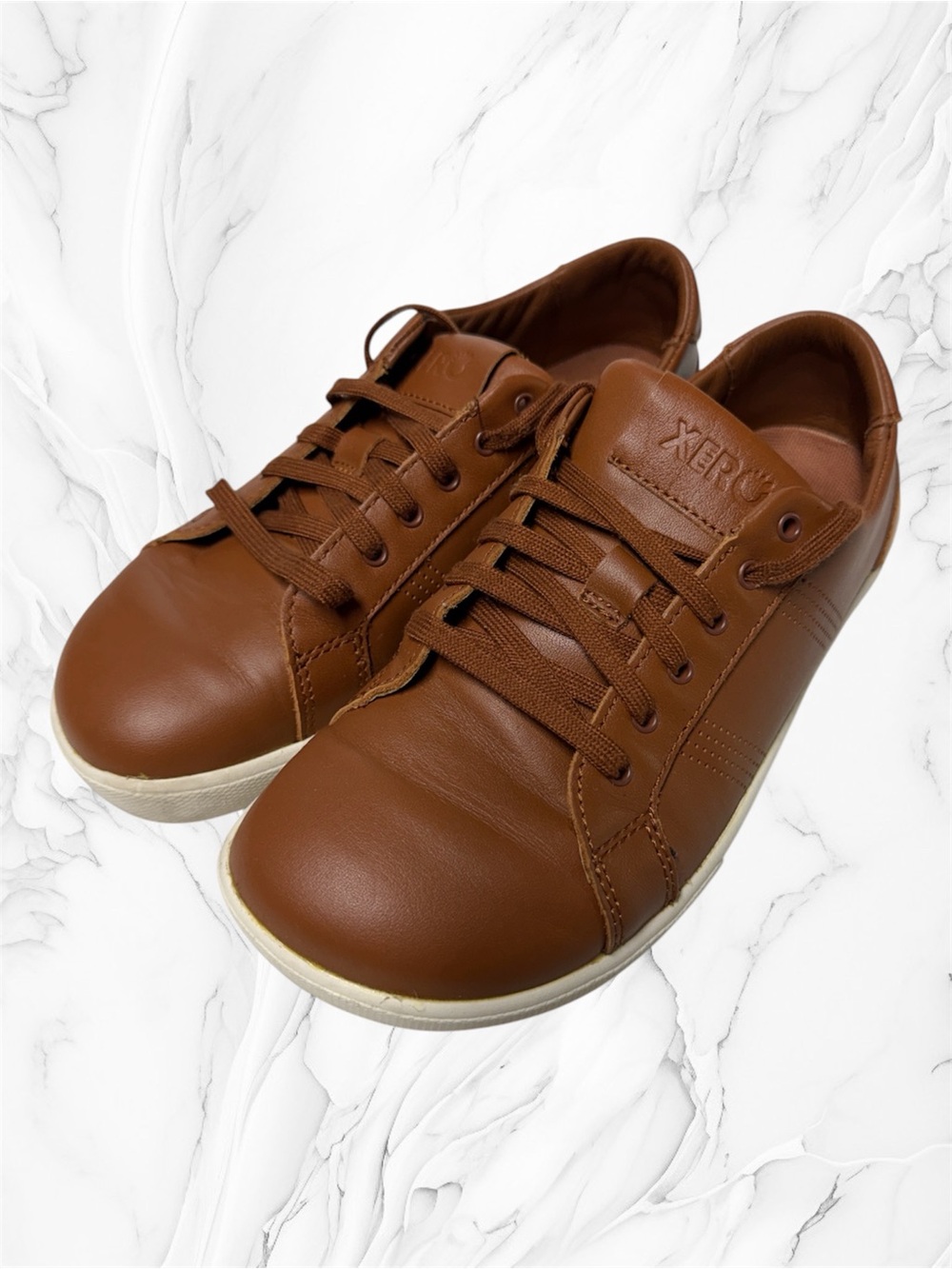 Xero shoes Dillon leather Brown Casual lace up Sneaker size 7